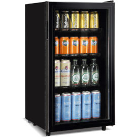 Olutjääkaappi Lasinen ovi 98 litraa Musta | Adexa BC98D