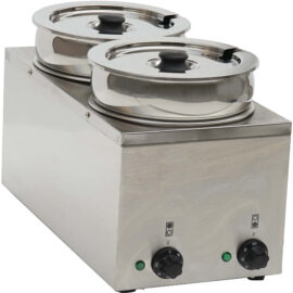 Bain Marie 2 kuumakattilaa 2x3,5 litraa | Adexa BMP42