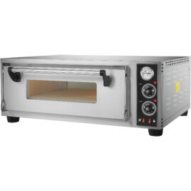 Kaupallinen pizzauuni Sähköinen 1 kammio 500x500 350°C Mekaaniset ohjaimet 4.2kW 220V | Adexa BSD101500500