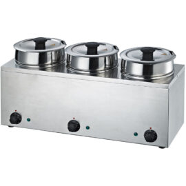 Bain Marie 3 Kuumennusastiaa 3x3,5 litraa | Adexa BMP43