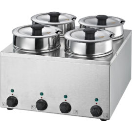 Bain Marie 4 Kuumakattilaa 4x3,5 litraa | Adexa BMP44