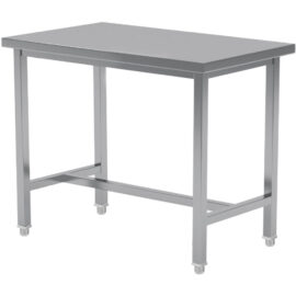 Kaupallinen Työpöytä Ruostumaton Teräs Ei Ala-Hyllyä 1200x800x900mm | Adexa CT80120