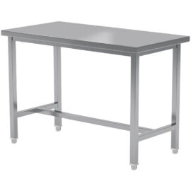 Kaupallinen työpöytä Ruostumaton teräs Ei alaosastoa 1400x700x900mm | Adexa CT70140