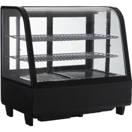 Näyttöjääkaappi 100 litraa 2 hyllyä Musta | Adexa CW100B