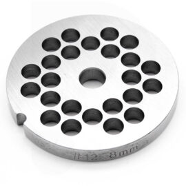 Jauhatuslevy 8mm lihamyllylle Adexa DQ12 ruostumatonta terästä | Adexa DQGP12-8