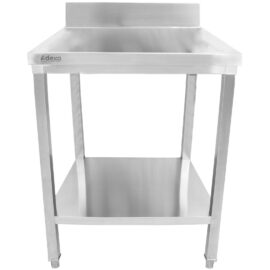 Ammatillinen työpöytä Ruostumaton teräs Alaosasto Taustalevy 700x700x900 mm | Adexa THATS77A