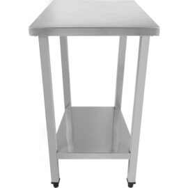 Premium kaupallinen työpöytä ruostumatonta terästä alaosasto 600x700x900mm | Adexa DWT6070WO