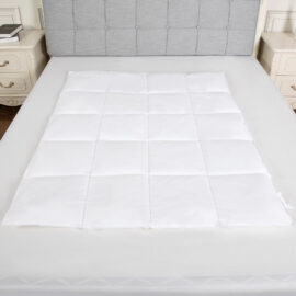 Eksklusiivinen vauvan-/lastenpeitto - 100x130 cm - Ontelokuitu - Puuvillacambric - 233TC - 300 GSM - Valkoinen | Siexa FQ1001301