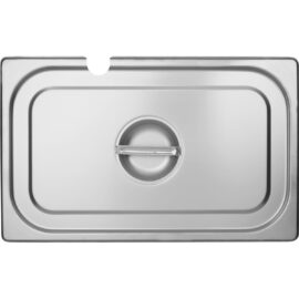 Ruostumattomasta teräksestä valmistettu Gastronorm-astia Kansilovi GN1/1 | Adexa 811LN