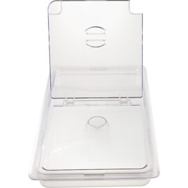 Polykarbonaattinen Gastronorm-säiliön kansi kääntökannella GN1/1 | Adexa P811LF