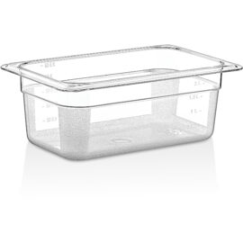 Polykarbonaatti Gastronorm-astia GN1/4 Syvyys 100mm Kirkas | Adexa P8144