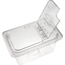 Polykarbonaatti Gastronorm-astian kansi kääntökannella GN1/4 | Adexa P814LF