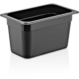 Polykarbonaatti Gastronorm-astia GN1/4 Syvyys 150mm Musta | Adexa PB8146