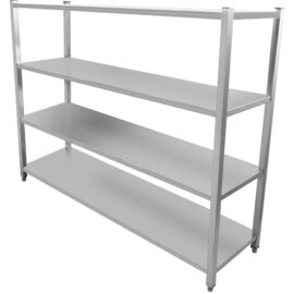 Ammattimainen Hyllystö Ruostumaton Teräs 1800x400x1500 mm 4 hyllyä | Adexa SSB18040