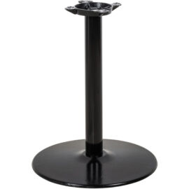 Musta pöydänjalka Pyöreä Ø18'' Vakiokorkeus Sandtex-pinnoite | Adexa T18RTH