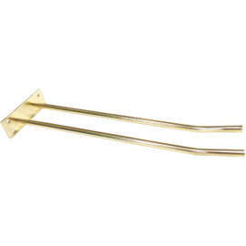 Viinilasin Teline Kultainen Seinään Kiinnitettävä Pituus 400mm 4 viinilasille | Adexa WGA18500400G