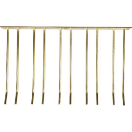 Viinilasiteline Kulta Seinään kiinnitettävä Pituus 400mm 20 viinilasia | Adexa WGA58500400G