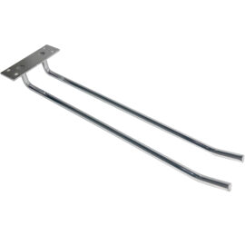 Viinilasiteline Hopeinen Kattokiinnitteinen Pituus 300 mm 3 viinilasille | Adexa WGB18500300S