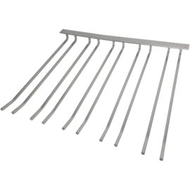 Viinilasin Teline Hopea Kattokiinnitys Pituus 300mm 15 viinilasille | Adexa WGB58500300S