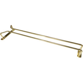 Viinilasin pidike kulta Kattoon asennettava Pituus 400mm 5 viinilasille | Adexa WGR116G