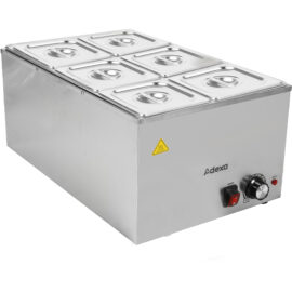 Kaupallinen Bain Marie, sisältää 6xGN1/6 astiaa kannella | Adexa WH706616
