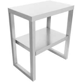 Kaupallinen keittiön kuljetin, 2 tasoa, ruostumatonta terästä, 600x370x700 mm | Adexa WHDS603770