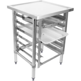 Kaupallinen laiteteline 6-tasoisella tarjotinhyllyllä GN1/1 merenkulun reunat 600x700x900mm | Adexa WHMTR7060