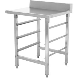 Purkupöytä oikea puoli 800x650x865mm Astianpesukoneen koritelineellä Roiskesuojalla Ruostumaton teräs | Adexa WTF6065R