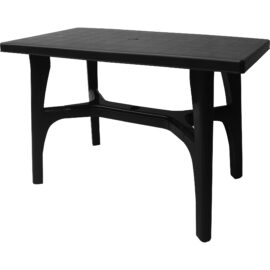 Patio-pöytä suorakulmainen 3,7 jalkaa tummanharmaa 1100x580x745mm | | Adexa XDT317