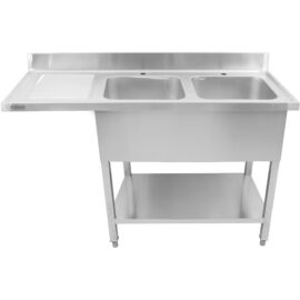 Kaksialtainen oikea työtaso valumista varten & taustalevy 1800x600x910mm | Adexa DSB1860R