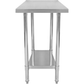 2-tasoinen ruostumattomasta teräksestä valmistettu työpöytä 450x700x900mm | Adexa WT7045WO