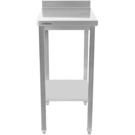 Ammattimainen työtaso Ruostumaton teräs Alahylly Selkänoja 400x700x900 mm | Adexa SWT7040B