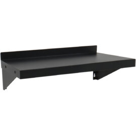 Kaupallinen seinähylly Musta pulverimaalattu teräs 600x300x190mm | Adexa WSPC30060