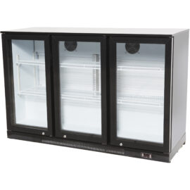 Baarijääkaappi 3 saranoitua ovea 312 litraa Musta | Adexa BC03PP