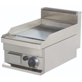 Kromipinnoitettu Sähköinen grillitaso Uurrettu 1-alue 4,1kW Pöytämalli | Adexa Hotmax 700 EG711GS