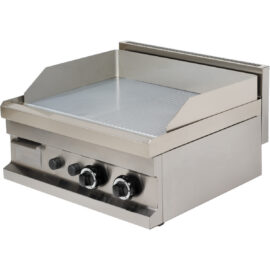 Kaupallinen kaasugrilli Sileä/Raidoitettu Kromipinnoitettu 2 vyöhykettä 9,6 kW Pöytämalli | Adexa Hotmax 600 GG606SG