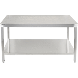 Premium-työpöytä alatasolla 304 ruostumatonta terästä Sopii ulkokäyttöön 2000x600x900mm | Adexa Elite ET260200