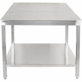 Premium-työpöytä alatasolla 304 ruostumaton teräs Sopii ulkokäyttöön 800x700x900mm | Adexa Elite ET27080
