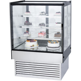 Näyttöjääkaappi 500 litraa 3 hyllyä Musta & RST | Adexa HL1200B3