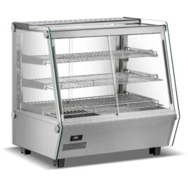 3-kerroksinen lämmitetty esittelykaappi Etu- ja takaovet 120 litraa Työtasolle | Adexa HW1201