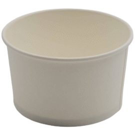 1000 kpl Kompostoitavia Jäätelökuppeja Yksiseinä 7oz/207ml Valkoinen | Adexa ICC7W