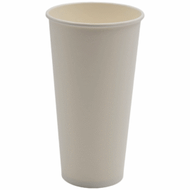 1000 kpl kompostoitavia kylmäjuomamukeja, yksiseinäinen 20oz/591ml, valkoinen | Adexa PCC20W