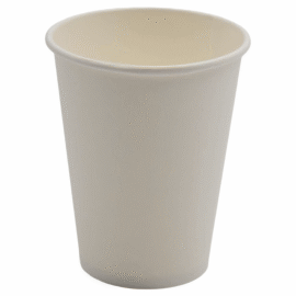 1000 kpl Kompostoitavat kahvikupit Yksiseinäinen 12oz/355ml Valkoinen | Adexa PCSW12W