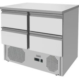 Jääkaapilla varustettu valmistelupöytä 4 laatikkoa 260l | Adexa THS9014D