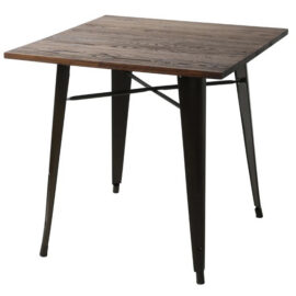 Bistro-pöytä Tummapuu kansi 800x800mm Sisäkäyttöön | Adexa WW265BD