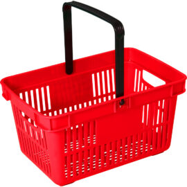 Muovinen ostoskori 480x325x250 Punainen | | Adexa PH001R