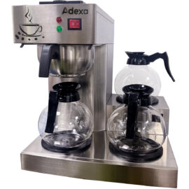 Kaupallinen suodatinkahvikone manuaalisella täytöllä, 3 kuumalevyä | Adexa RBT386