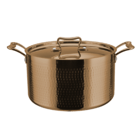 Vasaroitu haudutuspata kannella, kolmikerroksinen 300x180mm 12,7 litraa kupari | Adexa C0310012C