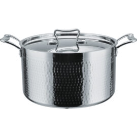 Vasaroitu haudutuspata kannella, kolmikerroksinen 280x160mm 9,8 litraa, hopea | Adexa C0310011S