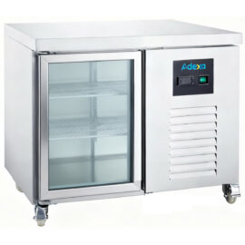 Kaupallinen jäähdytetty tiskipöytä 1 lasiovella GN1/1 | Adexa DRGN1100TNG